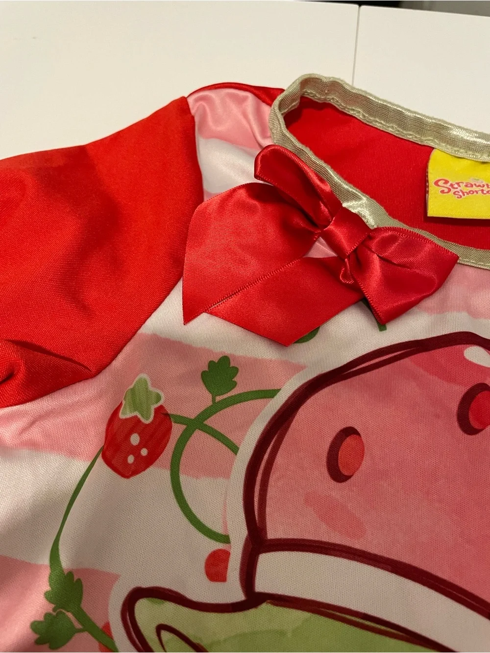 Strawberry Shortcake Girl's size Medium Y2K Long Sleeve Red & Pink Nightgown